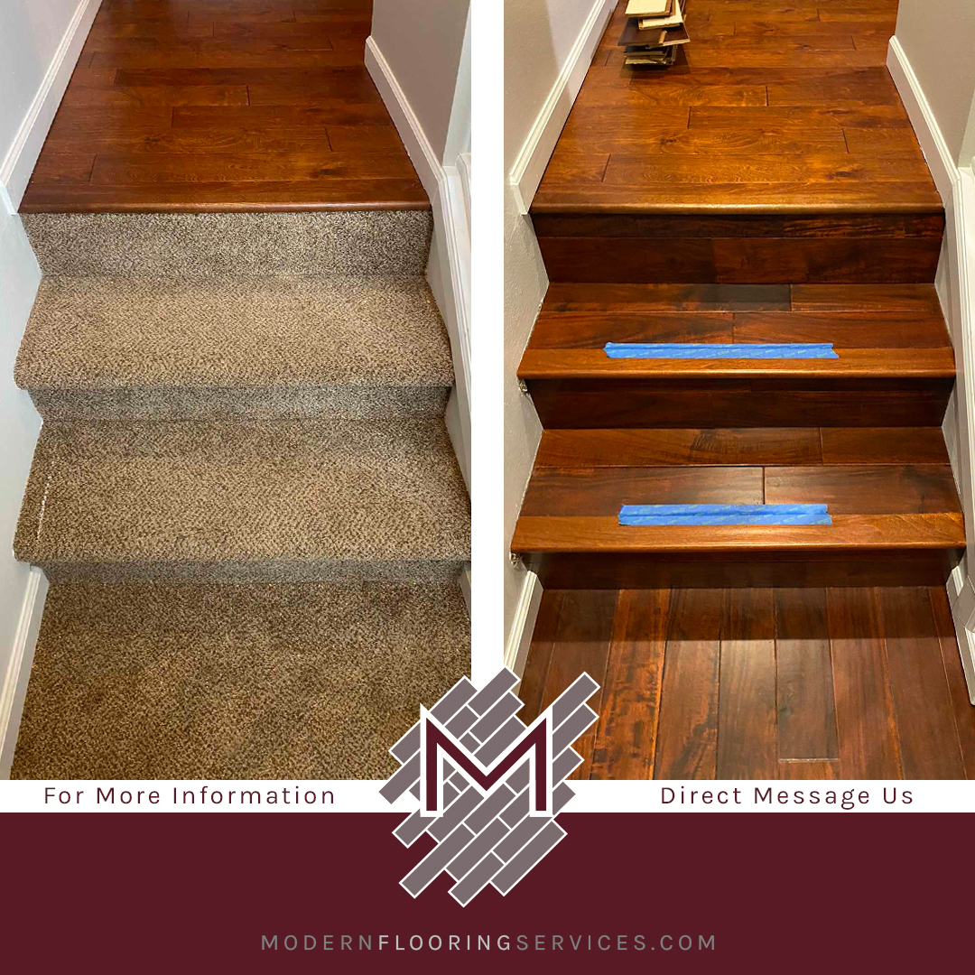 Cherry Hardwood Stairs Nail-Down