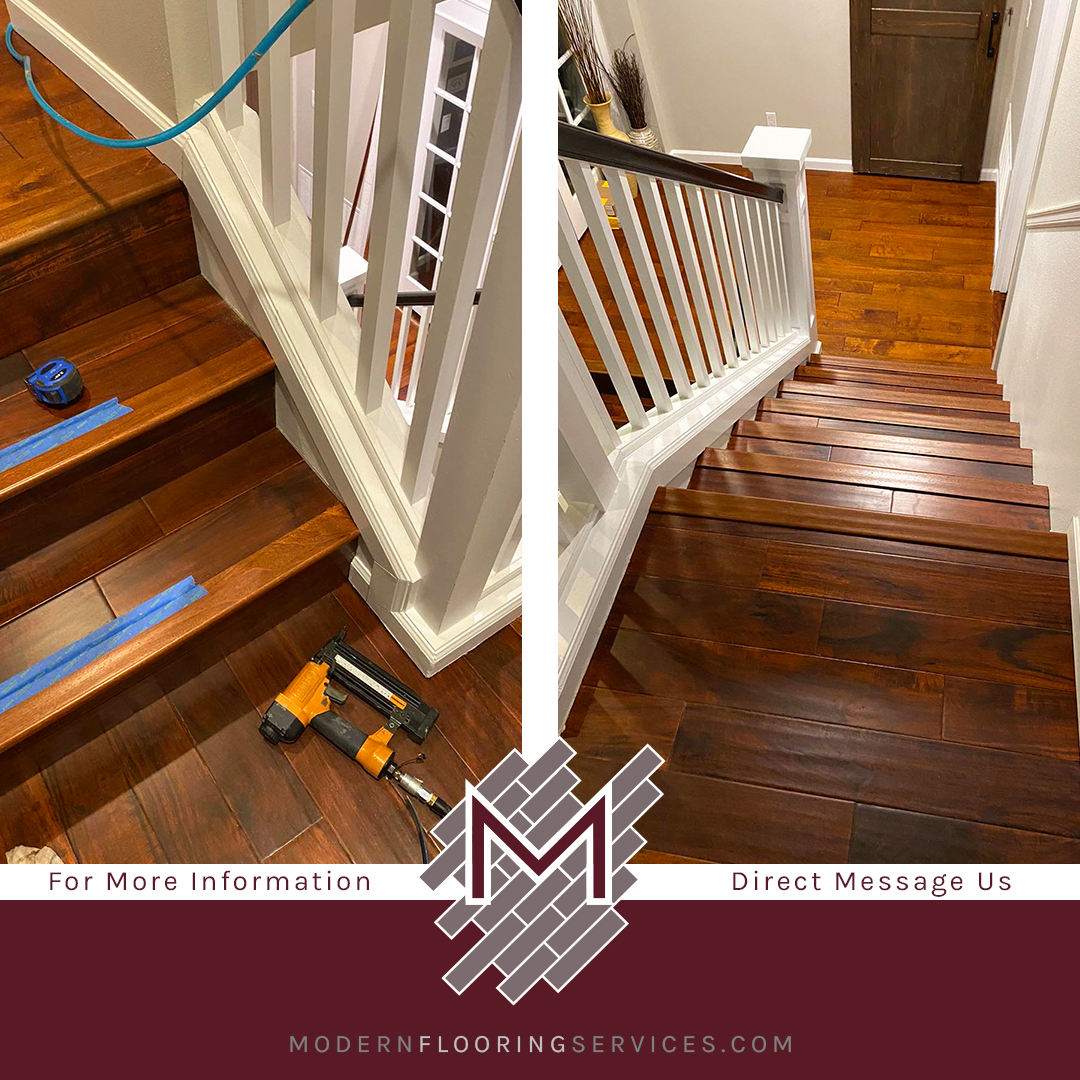 Cherry Hardwood Stairs Nail-Down