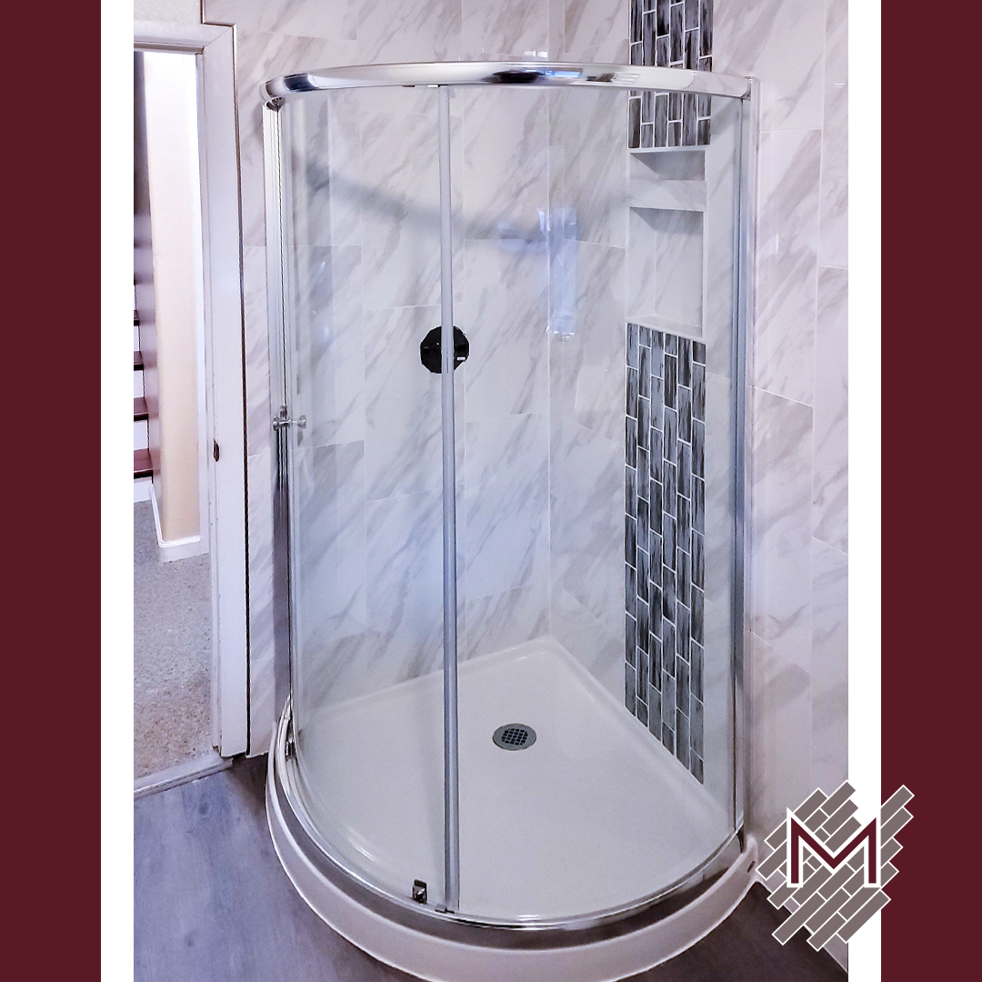 Modern Shower Marble Look Tile