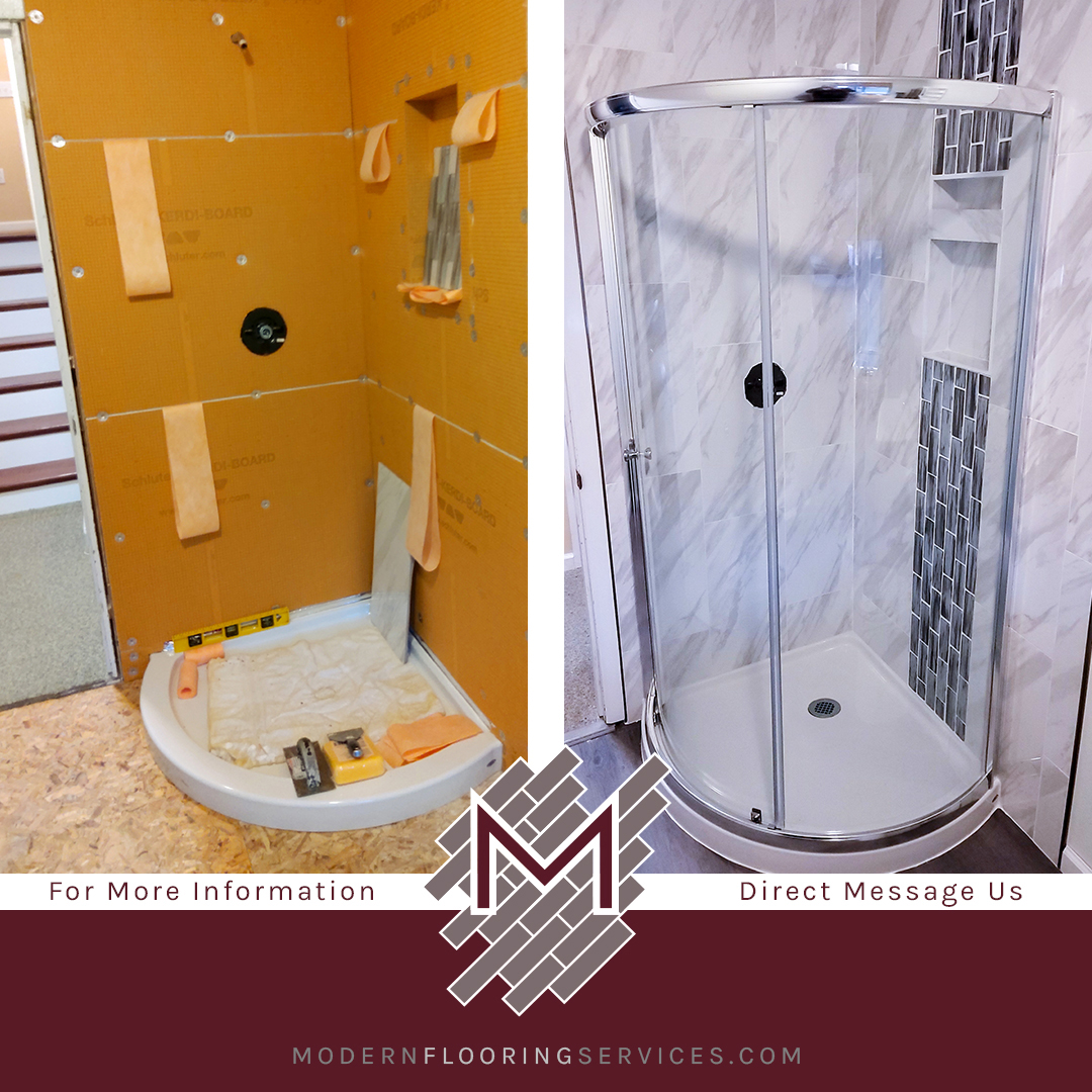 Modern Shower Marble Look Tile