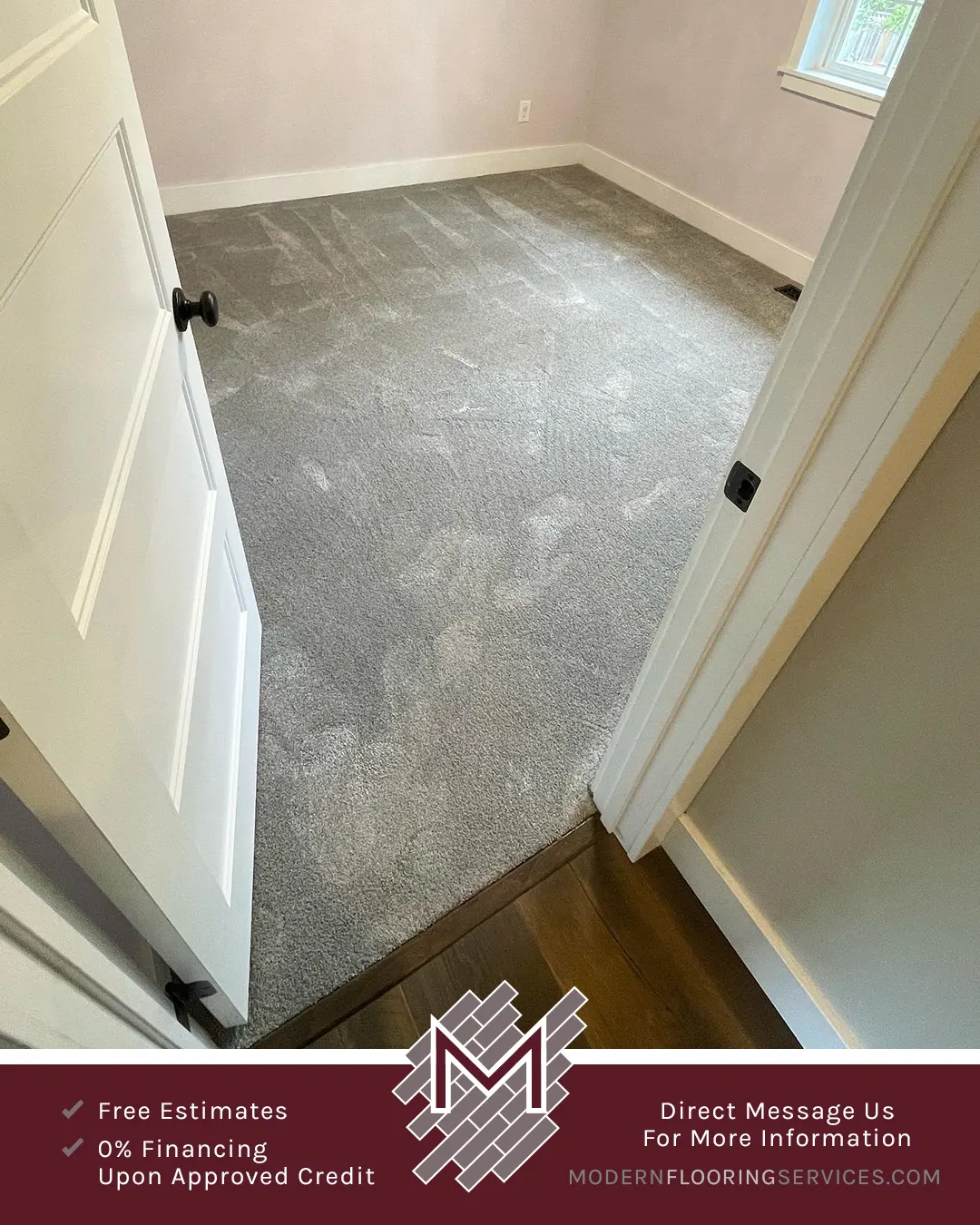 New Carpet Flooring Installation.