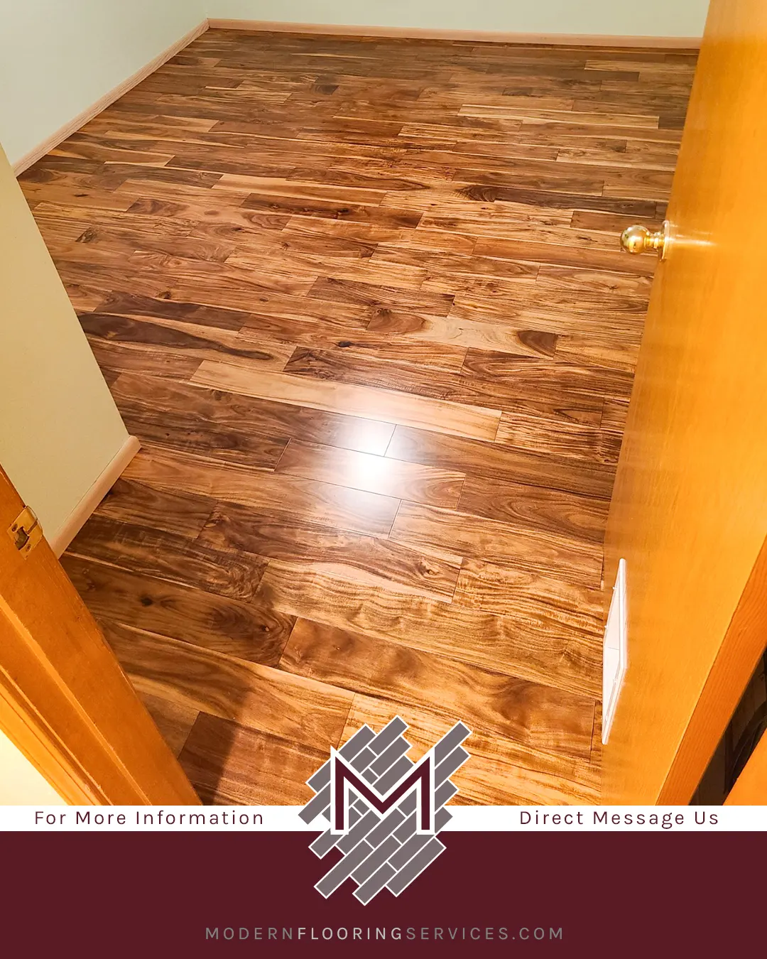 Beautiful Acacia Solid Hardwood Flooring Installation