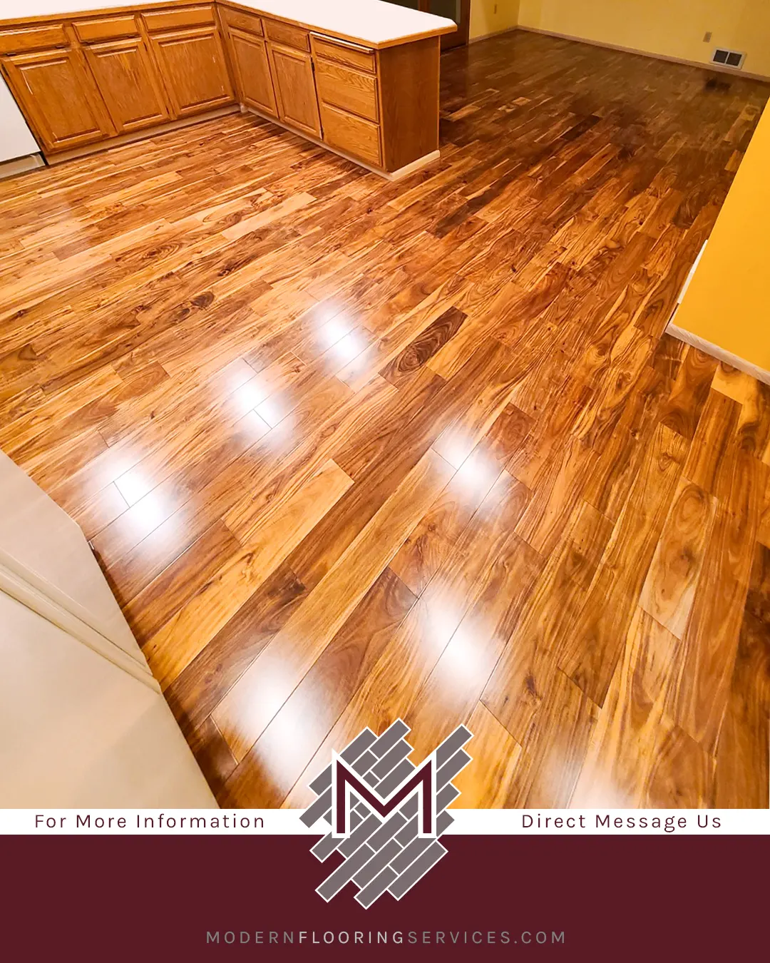 Beautiful Acacia Solid Hardwood Flooring Installation
