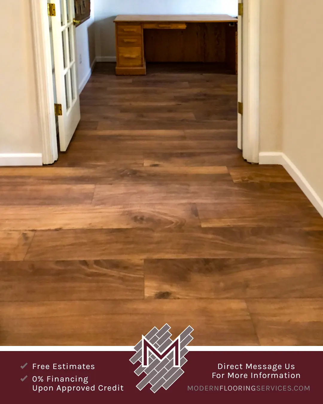 New Vinyl Flooring Installation.