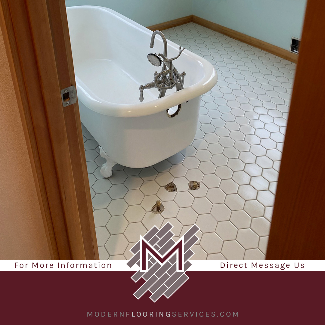 Geometric Hexagon Flooring Tile Installation