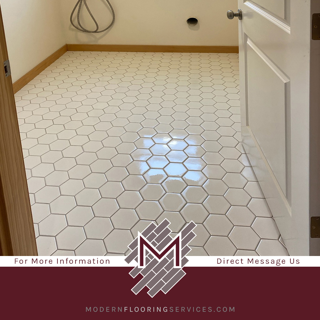 Geometric Hexagon Flooring Tile Installation