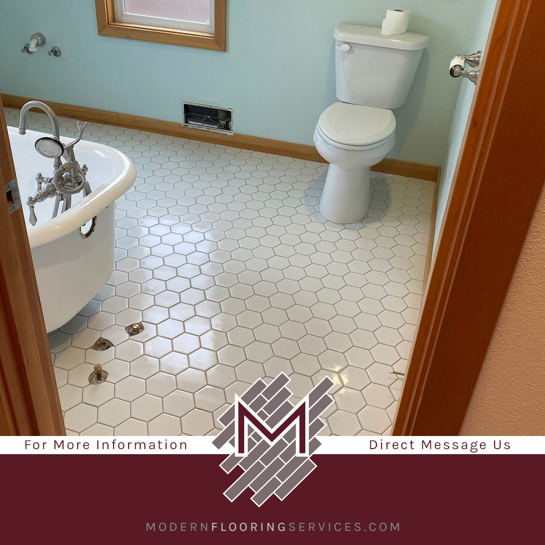 Geometric Hexagon Flooring Tile Installation