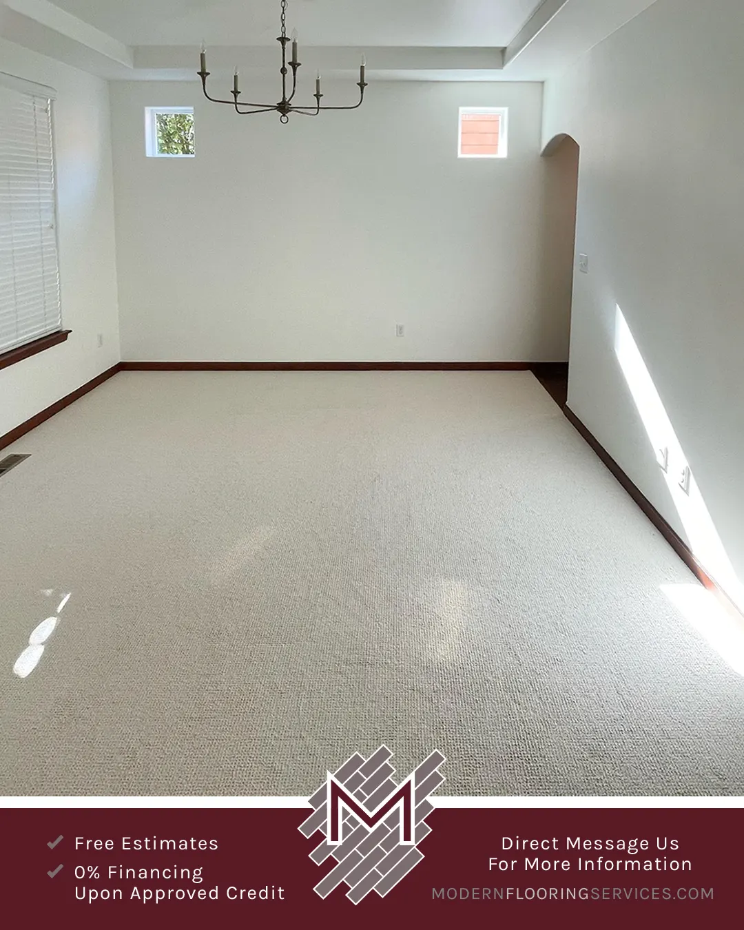 New Carpet Flooring Installation